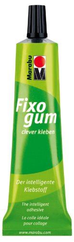 Marabu 29010010000 - Fixogum 50 g, elastischer Klebstoff für grafischen Bereich und Hobby, wieder ablösbar, säurefrei, für Papier, Kunststofffolie und andere biegsame Materialien