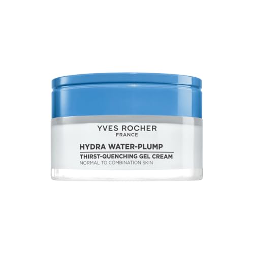 Yves Rocher Hydra Water Plump Crema Facial Hidratante Gel Cream 50ml – Hidratación y Frescor Inmediato – Edulis y Ácido Hialurónico – Piel Normal a Mixta