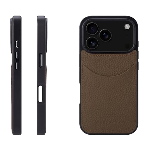 HANATORA for iPhone 17Pro �P�[�X �{�v �ϏՌ� �X�}�z�P�[�X �X�}�z �R�[�h�z���_�[ �t�� �V�������N�J�[�t���U�[ �M�t�g �}�O�l�b�g�Ȃ� �g�[�v CPG-17Pro-Taupe