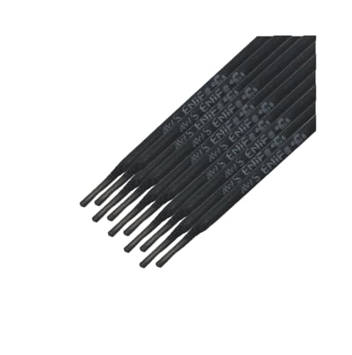ENiFe-CI Nickel-Iron Cast Iron Welding Rods - 10 Pcs 1/8' x 14', High-Strength & Crack-Resistant...