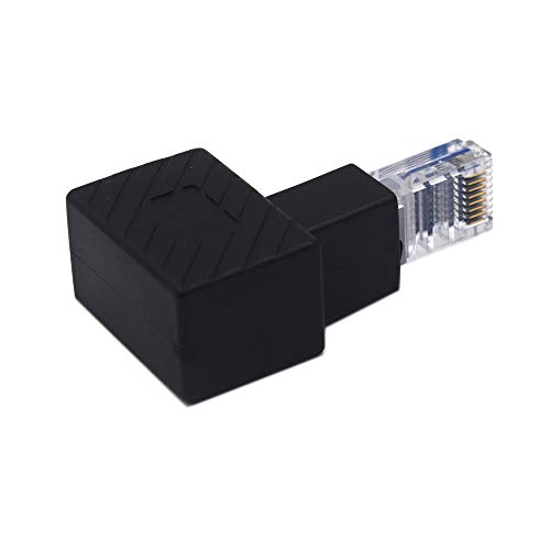 Extensor de cable RJ45 en ángulo de 90 grados pack x2 miniatura 4