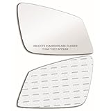 Mirror Glass with Adhesive for Fitting Over Auto-Dimming Mirror for Various BMW Models - Passenger Side View Right RH - Check Size and Pictures