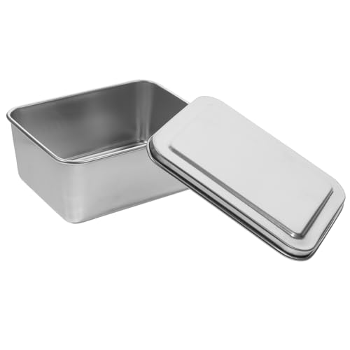 TIDTALEO 1 Juego De Moldes Para Tartas De Acero Inoxidable Moldes Para Tartas Rectangulares Bandeja Giratoria Para Hornear Bandeja De Aluminio Para El Hogar Bandejas Para Tartas Con
