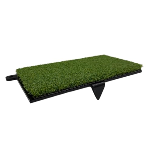 JD Brands Winter Golf Mat with Bottom Spikes Portable Fairway Protection Mat for Winter Use Durable Strike Mat for Golf Practice Lightweight & Stable Design (Side Spikes (Upgraded Design))