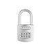 ABUS 160HB/50-50 All Weather Chrome 4-Dial Resettable Combination Padlock w/2' shackle