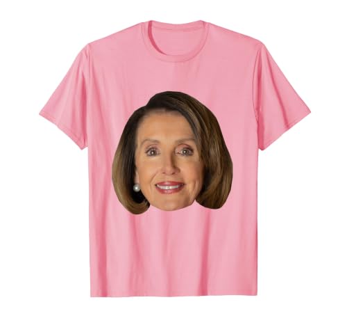 Nancy Pelosi Face T-Shirt, Men, Pink, 3X-Large