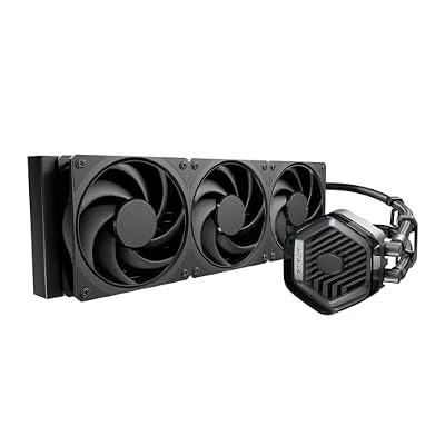 Cooler Master Atmos Stealth AIO CPU Liquid Cooler 360mm Radiator with 3X Mobius PWM Fans, Dual-Chamber Pump, Low Noise, AMD AM5/AM4 & Intel LGA 1851/1700, Black
