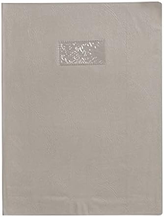 Clairefontaine - Ref 72204C - Calligraphe PVC Exercise Book Protector Cover - A4 (210 x 297mm) in Size, Label Holder for Easy Identification, Leather Effect - Intensive Yellow Colour