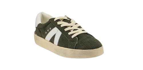 Corkys Footwear Hey Girl Womens No Chaser Fashion Sneaker - with Comfortable Cushioned Insoles for All Day wear, Studs and Stripes, and a lace-up Design3