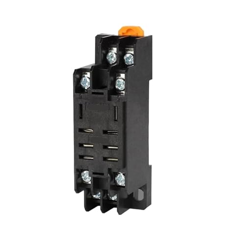 Relé HH62P mini de base estrecha CDZ9-62P para carril DIN con conector central de control eléctrico
