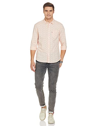 Image of Levi's Men's Cotton Striped Slim Fit Shirt