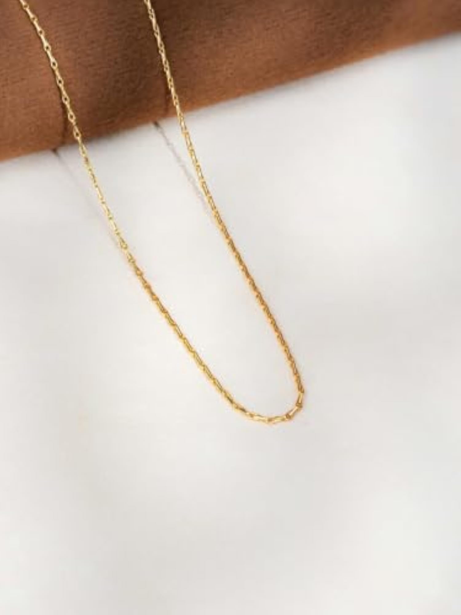 Stylish Plated Lightweight Daily Wear Chain Necklace