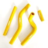 COLLVEX Silicone Radiator Hose Fit SUZUKI RM125 RM 125 2001-2007 2002 2003 (yellow)