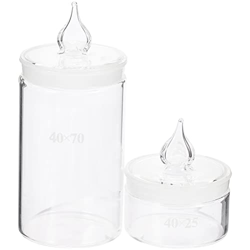 Baluue Weighing Bottles, Tall & Low Form, Clear Borosilicate Glass Bottles With Interchangeable Ground Stopper Lab Equipments Supply #TOP1