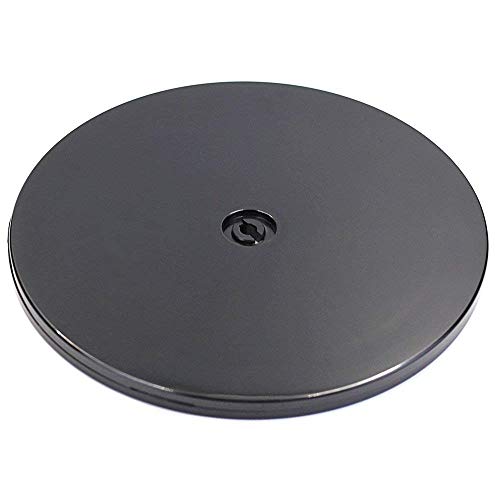 Dailydanny Acrylic Black Lazy Susan Turntable Organizer for Kitchen Corner Cabinets Spice Rack Cake Decorating TV Laptop Computer Monitor (7 inch)