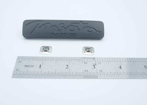 Image of 1x Miata MX-5 Replacement for 1998-2005 Rear Emblem Nameplate Badge (Silver)