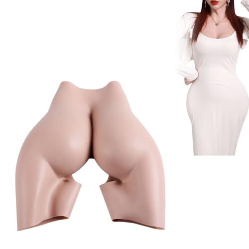 ZWSMS Pantalones de Silicona para glúteos enormes, Caderas, Moldeador de Cuerpo, Ropa Interior potenciadora, Bragas realzadoras Acolchadas realistas para Cosplay Drag Queen,Color 1,XL