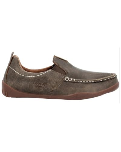 Image of Georgia Boot Men's Cedar Falls Moc-Toe Slip On Shoes