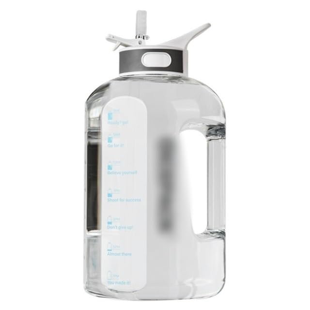 Sport Trinkflasche 1500ml 2500ml Outdoor Wasser Flasche Stroh Sport Flaschen Trinken Wandern Camping Plastik Tritan Flasche Sportflasche (Capacity : 2200ml, Color : A)
