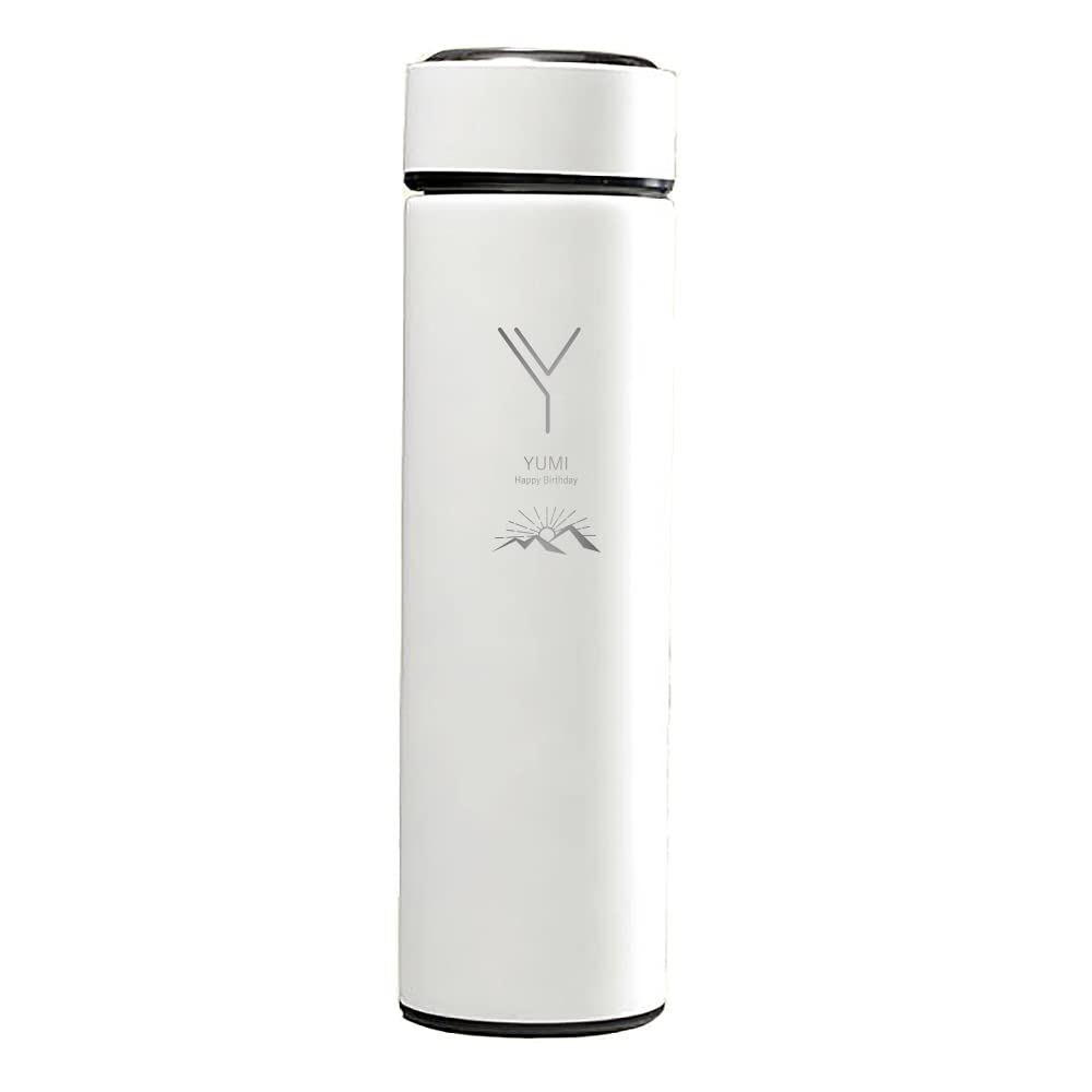 MokuMoku My Bottle, Personalized Water Bottle, Stainless Steel, Thermos, Gift, Vacuum Insulated, Hot & Cold 15.2 fl oz (450 ml)