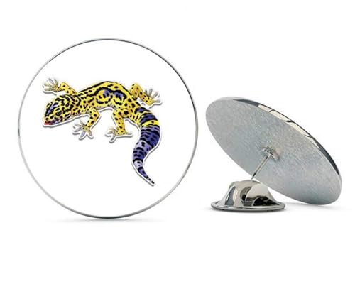 Leopard Gecko Colorful Metal 0.75" Lapel Hat Pin Tie Tack Pinback2