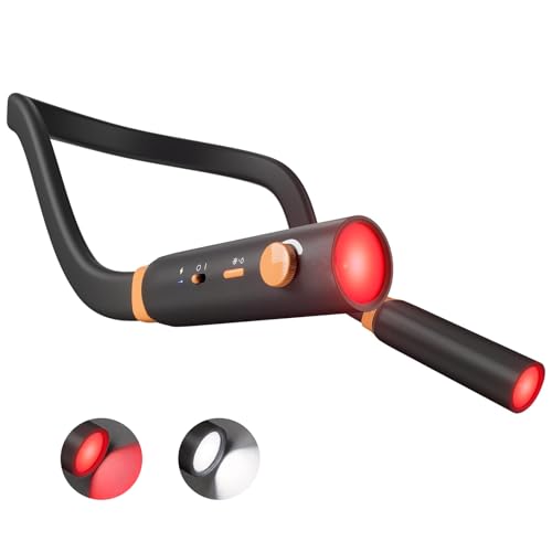 LifeZoom Neck Reading Light, Rechargeable Book Light for Reading at Night, 660nm Red Light & White Modes, Flexible 360° Bendable, Lightweight for Reading, Travel, Eye Care, Better Sleep & Recovery