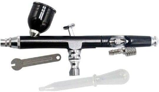 DIY プラモデル レッド 塗装用 エアーブラシ ハンドピース 0.3ミリ