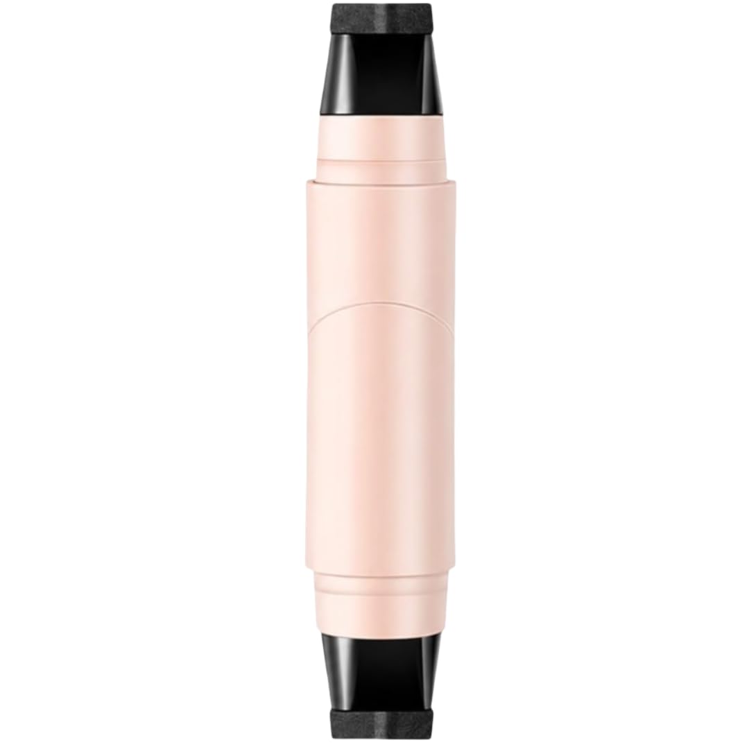 eyeliner stamp pen with foldable wing stamp design - waterproof smudge proof black eyeliner, dual end precision eye liner tool for winged cat eye makeup, beginners & daily use