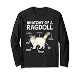 Photo Gallery divertente anatomia di un gatto ragdoll maglia a manica Photo Gallery divertente anatomia di un gatto ragdoll maglia a manica