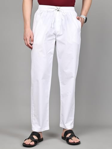 Image of Majestic Man Men Mid Rise Comfort Fit Solid Pure Cotton Casual Style Lounge Pants