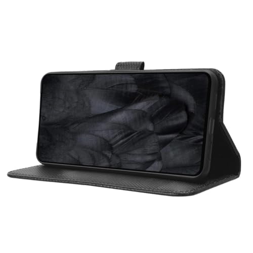 Coque Pixel 8 Pro à rabat anti rayure avec support noir - 5