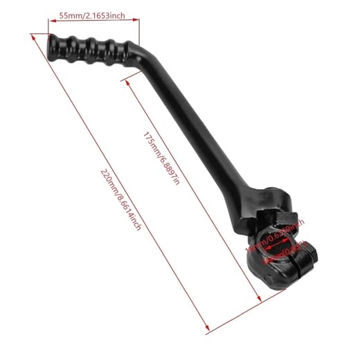 Levier kickstart 16mm acier inoxydable - Accessoires de moto tout-terrain 140cc 150cc - 3