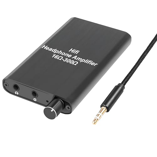 Image of Headphone Amplifier - Portable Headphone amp 3.5mm Stereo Audio Out- Powered Dual-Output with Lithium Battery for iPhone, iPod, iPad,MP3,MP4 and Computers