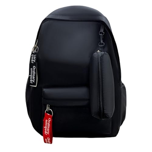 Zaino per la scuola per adolescenti, ragazze, donne, zaino per computer portatile, college, borse per libri, scuola media, viaggi, lavoro, zaino cool zaini per ragazze, Nero , Einheitsgröße, Zaino