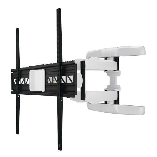 Hama Premium TV-väggfäste vridbart, lutbart (TV-fäste för platt TV 46" – 90", väggfäste inklusive fiskarpluggar och kabeldragning, fullt rörligt fäste upp till VESA 800 x 600, max. 75 kg) vit