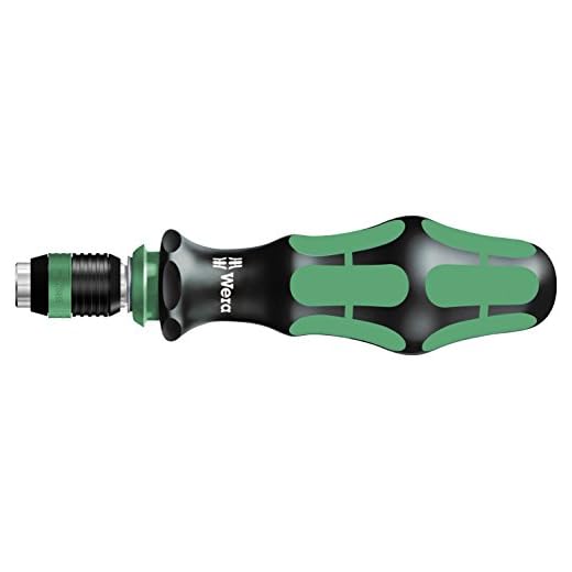 Wera 817 R SB Bits-Handhalter mit Rapidaptor Schnellwechselfutter, 1/4 Zoll x 133 mm, 05073541001
