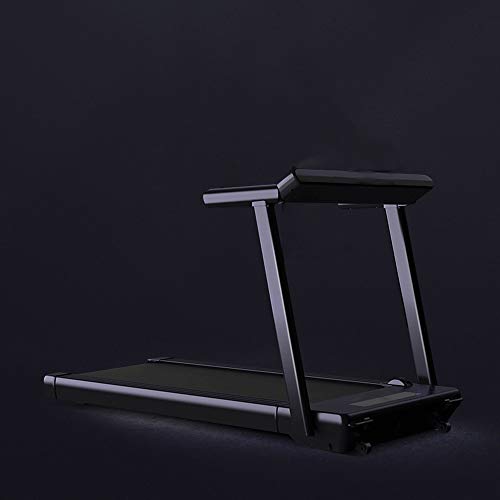 Image of Electric Treadmill Foldable Running Machine 14 km /h Max Speed Easy Assembly with Adjustable Display Panel 3-Level Manual Incline Convenient Tablet Stand for Home Use (Color : White)