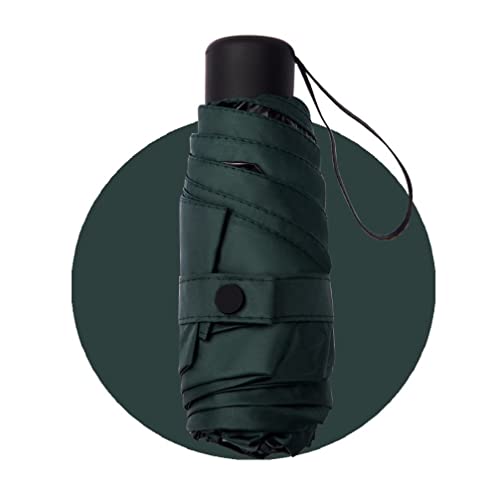 SOCUY Parapluies 180g Pliant Léger Parapluie Portable Voyage Parapluie Coupe-Vent Parapluie for Femmes Parapluie Résistant Au Vent (Color : Grün)