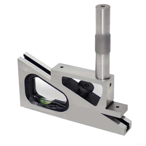 Pialla e calibro per piallatrice, pialla elettrica, con livella e costruzione, asta di prolunga da 7,6 cm, per guide a forma di V e rettificate