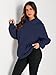 Trendy Queen Womens Oversized Hoodies Fleece Sweatshirts Fall Fashion Pullover Sweaters Winter Clothes Navy M