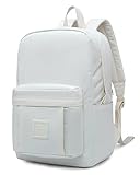 HotStyle 599s Simple Backpack, Classic Bookbag with Multi Pockets, Durable for School & Travel, Beige