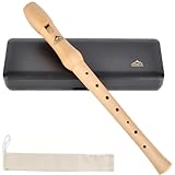 EASTROCK Flûtes à Bec Soprano en Bois flute à bec soprano doigté allemand pour étudiant ad...