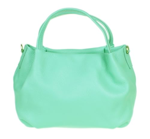 Girly HandBags Womens Bucket Genuine Leather Handbag Small Mint