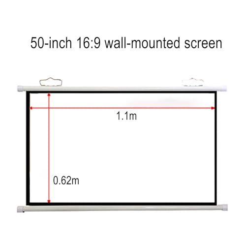 Pantalla de proyector portátil manual retráctil miniatura 2