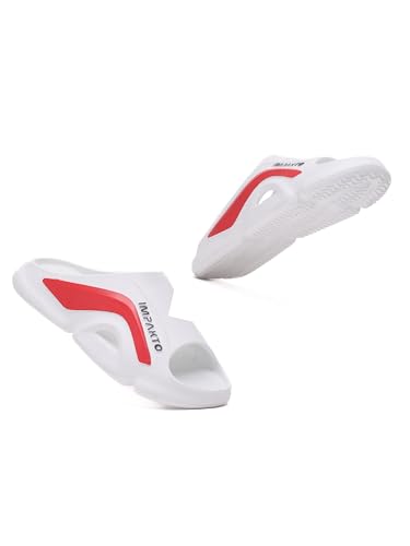 Image of Impakto Men EVA Flip Flops | Lightweight, Soft & Comfortable Slippers | Wide Toe Box, Airflow Ventilated Design, Anti-Skid & Water-Resistant, Indoor & Outdoor Chappal | Everyday Essentials