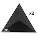 (2 Pack) — Ceiling Corner Bass Trap «Triangle» Acoustic Foam for rec.studio | 16.5''x16.5'''x16.5'' (42x42x42cm) | High Density Acoustic Foam