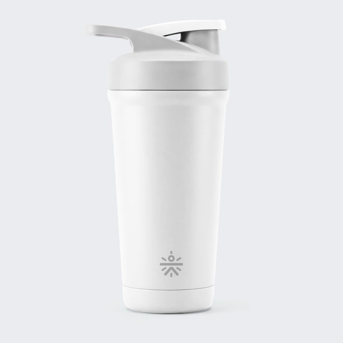 Cult Stainless Steel Bottom Opener Shaker Bottle 700 ml, Leakproof Protein Mixer with Noise-Free Agitator, Wide Mouth, Dishwasher Safe, BPA-Free, Gym & Fitness Supplement Bottle
