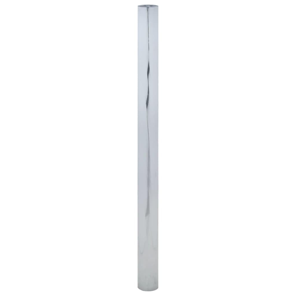 Folia przeciwsłoneczna, statyczna, srebrna, PCW, 90 x 1000 cm, ochrona przed wzrokiem, folia okienna z efektem lustra, ochrona przed promieniowaniem UV, izolacja cieplna do łazienki, salonu i sypialni