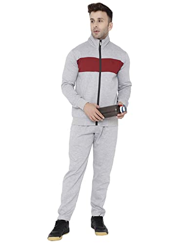 Image of CHKOKKO Fleece Men Winter Sports Running Zipper Collared Neck Stylish Jacket