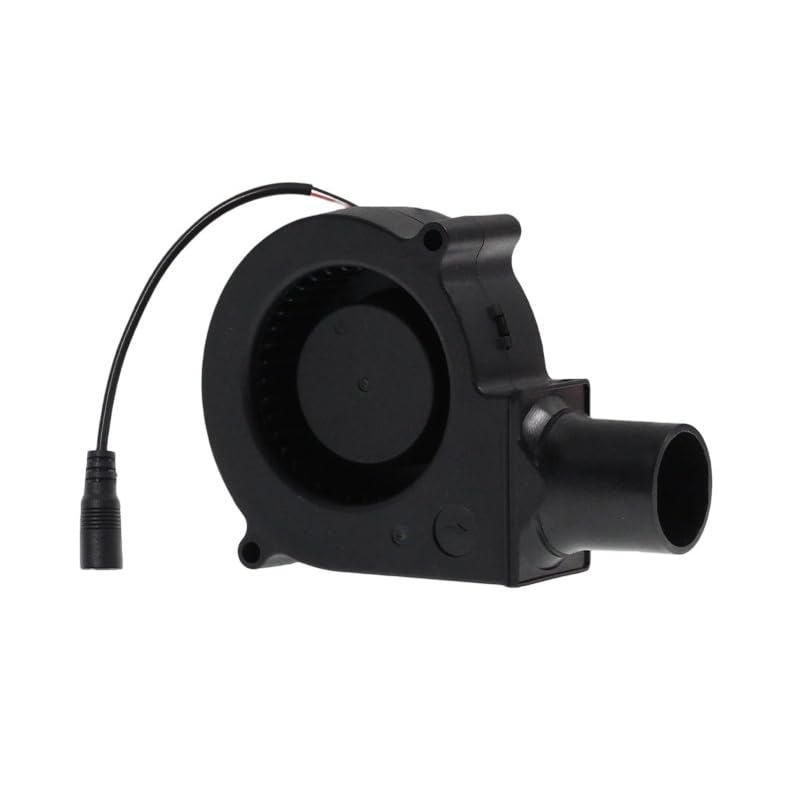 7530 - Ventilador de barbacoa centrífugo de 75 x 30 mm, ventilador de refrigeración centrífugo de 3700 rpm, 12 V, ventilador eléctrico, refrigeración por aire para camping